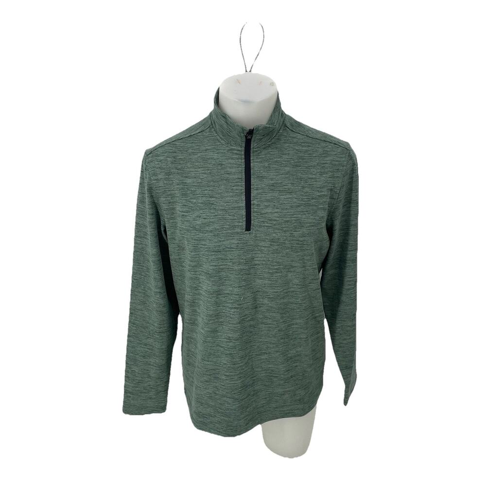 01.ALGO Performance Medium Long Sleeve Top Pullover Athletic Stretch 35-3